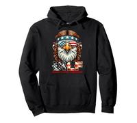 DILF Damn I Love Freedom Eagle Funny Patriotic 4 de julio Sudadera con Capucha