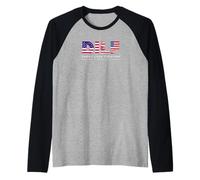 DILF Damn I Love Freedom Funny Patriotic USA Pride Tees Camiseta Manga Raglan