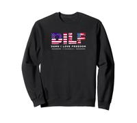 DILF Damn I Love Freedom Funny Patriotic USA Pride Tees Sudadera