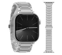 Dilhvy Correas Para Apple Watch Hombre Compatible con Series 10/Ultra 2/Ultra/9/8/7/6/Se/5/4/3/2/1-Bracelet Pulsera Apple Watch de Acero Inoxidable- 49/46/45/44/42mm