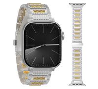 Dilhvy Correas Para Apple Watch Hombre Compatible con Series 10/Ultra 2/Ultra/9/8/7/6/Se/5/4/3/2/1-Bracelet Pulsera Apple Watch de Acero Inoxidable- 49/46/45/44/42mm