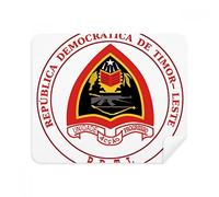Dili East Timor, gamuza de limpieza para limpiar la pantalla del teléfono con emblema nacional, 2 piezas de tela de ante