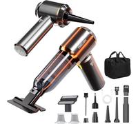 DiliDala Aspirador de Mano, 28000PA Aspiradora de Coche, 4 en 1 Aspirador Coche con Motor Sin Escobillas, 3 Niveles, Mini Aspiradora Sin Cable para Pelo de Mascotas, Coche, Hogar