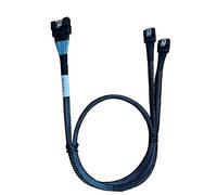 Diliving SlimSAS 8i a 2X SlimSAS 4i, SFF-8654 74P a 2X SFF-8654 38P 80CM Cable