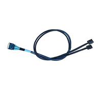 Diliving SlimSAS 8X a 2* MiniSAS HD 4X, SFF-8654 74Pin a 2* SFF-8643 36Pin Cable 80cm (Broadcom MPN 05-60002-00)