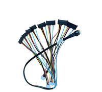 DiLiVing SlimSAS 8X a 8*SAS, SFF-8654 74pin a 8*SFF-8482 29pin con 4*Big4pin cable de alimentación (100CM)