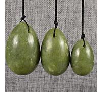 Dillred Jade Eggs Natural White Jade Yoni Eggs Yoni Massage Stone Women Esercizio di Kegel Muscolo pelvicoBall-green