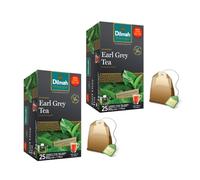 Dilmah® | Té negro Earl Grey | Té negro de bergamota fuerte y fragante - 2 x 25 filtros de té (100 Gr)
