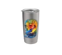 Dilofosaurio del 30 aniversario de Jurassic Park Vaso térmico de acero inoxidable de doble pared