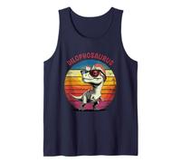 Dilophosaurus Dinosaurio Chibi Kawaii Dino Niños Camiseta sin Mangas