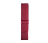 DiLoro Estuche de Cuero para bolígrafo, Estuche para un bolígrafo y lápiz, Red, Portalápices Individuales