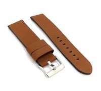 diloy Correa de reloj cuero vintage sin costuras 383 marrón 20mm