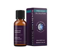 Dilución de Aceite absoluto de jazmín sambac 50ml | Aceite absoluto de jazminio sambac diluido al 3% en aceite de jojoba para masajes, cuidado de la piel y uso de aromaterapia.