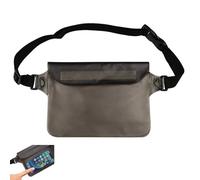 DILUSILK Funda impermeable con correa ajustable en la cintura, pantalla transparente táctil para playa, natación, canotaje, pesca, senderismo, mantén tu teléfono y objetos de valor seguros y secos