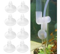 DILUSILK Paquete de 20 ventosas de acuario para calentador de acuario, tubo de pecera, soportes de succión de luz, clips de fijación de 1.1 pulgadas, tubo de alimentación para tanque de peces