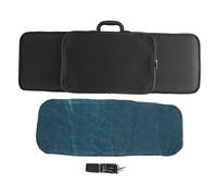 Dilwe 1/2 Estuche de Viaje de Violín Oxford, Espuma Absorbente de Choque, Correas Ajustables, Portavasos, Bolsillo de Partituras, Bolsillos Múltiples, por 1/2 Violín