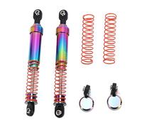 Dilwe 1 par de Amortiguadores de Coche RC Galvanizados de 105 Mm, Accesorios para Modelos de Coche Dravtech de Aleación de Aluminio, Amortiguadores Hidráulicos de Gran Diámetro con