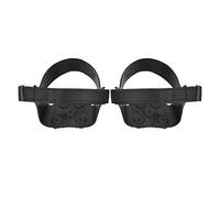Dilwe 1 par de Empuñaduras Antideslizantes para Zapatos con Tacos de Hielo de 5 Dientes para Senderismo y Escalada, Material de Silicona, Picos Antideslizantes Duraderos, Disponibles en Tallas M a