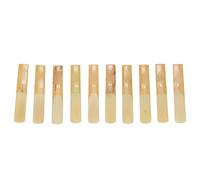 Dilwe 10 Cañas Tradicionales Planas para Clarinete 3.0 de Madera de Color B con Sonido Claro, Accesorios Ideales para Instrumentos Musicales para Prácticas, Conciertos y Actuaciones