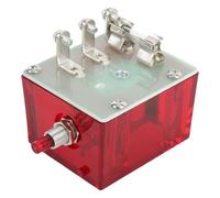 Dilwe 117 Interruptor Magnético Botón Pulsador Interruptor Magnético 25700071 Pestillo de Encendido Caja Resistente a la Intemperie Reinicio Manual para Apagado del Motor del Generador Panel Murphy