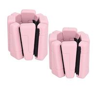 Dilwe 2 Pesas Ajustables de Silicona para Muñecas y Tobillos - Pesas Portátiles de 2 Lb con Diseño Suave e Inodoro para Entrenamientos de Gimnasio y Fitness (PINK)