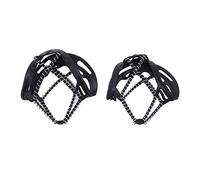 Dilwe 2 Piezas de Fundas para Zapatos de Crampones de Resorte de Silicona, Empuñaduras Antideslizantes para Nieve y Hielo con Picos de Acero Inoxidable para Caminar Al Aire, Escalar