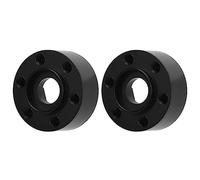 Dilwe 2 piezas hexagonales para coche RC, ruedas de latón de 1,9 pulgadas y 2,2 pulgadas amplían el adaptador para Axial SCX10 Cabra para VS4 10 1/10 RC Crawler (9 mm)