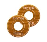 Dilwe 2 placas de arandela de interruptor de palanca de guitarra, aleación de aluminio, anillo de agudos de ritmo de 3 vías, accesorios de pieza de repuesto para pastilla de guitarra eléctrica (dorado