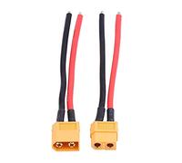 Dilwe 2 Set XT60 Hembra Macho Cable, Adaptador de Conector 14AWG Silicone Cable Wire RC Accesorio