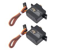 Dilwe 2pcs Mini Servo Digital con 25t Servo Born de Alto Rendimiento 17 G de Equipo de Metal para 1/14 1/16 RC Crawler Cars Robotics Robotics