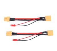 Dilwe 2Pcs XT60 Hembra a 14 AWG XT60 Macho y 22 AWG JST Conector Macho Cable Adaptador RC Accesorio