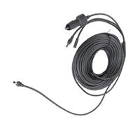 Dilwe 3 en 1 Cable de Alimentación DC Masculino Masculino USB Tipo C Adaptador de Cargador de Automóvil Compacto Portátil con Cable de Alimentación de 18AWG Material Estancado para Mini Dispositivo