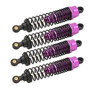 Dilwe 4 Amortiguadores RC Ajustables, Amortiguadores de Aleación de Aluminio con Ajuste de Dureza Suave para Reducción de Vibraciones, Compatibles con Modelos de Coche RC Escala HSP (PURPLE)