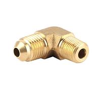 Dilwe 4 AN a 1 8 NPT Adaptador de Manguera de Latón de 90 Grados Codo de Rosca Macho Anticorrosión para Uso de Línea de Aire de Aceite 40 F a 160 F Adaptador 4 AN a 1 8 NPT