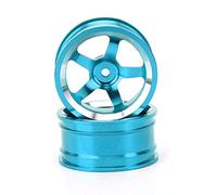 Dilwe 4 Cubos de Rueda RC 1/10, Adaptador de Cubo Hexagonal de Tracción de Rueda de Aleación de Aluminio para HSP 94123 Touring Drift Car (Blue)
