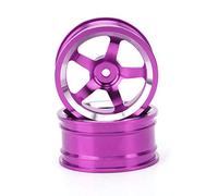 Dilwe 4 Cubos de Rueda RC 1/10, Adaptador de Cubo Hexagonal de Tracción de Rueda de Aleación de Aluminio para HSP 94123 Touring Drift Car (Purple)