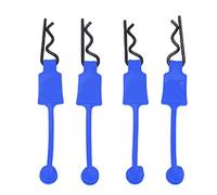 Dilwe 4 pernos de carcasa de coche RC 1/10, modelo de clip de perno de carcasa de coche RC, pines compatibles con ARRMA Axial SCX10 Redcat GEN8 RC Car (azul oscuro)