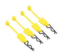 Dilwe 4 pernos de carcasa de coche RC de 1/10, clip de perno de carcasa de coche RC modelo de clips de cuerpo de coche compatibles con ARRMA Axial SCX10 Redcat GEN8 RC Car (amarillo)