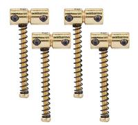 Dilwe 4 Piezas de Silla de Puente de bajo Electricidad, Silla de Puente Compensada, Material de Metal Premium (GOLD)