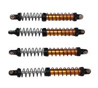 Dilwe 4pcs 1/10 Absorbedores de Choque RC, Kit de Suspensión RC de Aleación con 8 Resortes de Repuesto de 120 Mm para una Mayor Estabilidad (Gold)