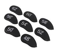 Dilwe 8pcs Golf Iron Head Covers Fit Universal para Todos los Planchas con Números Bordados y Sujetador Seguro para la Protección para Todo Clima