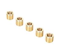 Dilwe Accesorio de Tubería Reductora con Rosca NPT, Buje Reductor de Latón, Adaptador Roscado Macho de 1,4 Pulgadas X Hembra de 1,8 Pulgadas para Reparación de Líneas de Aceite y Agua de Aire y