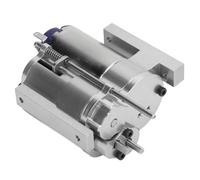 Dilwe Accesorios para Coche RC, Transmisión de Metal con Caja de Cambios de 2 Velocidades de Aleación de Aluminio, Alto par para Vehículos de Control Remoto de la Serie WPL MN (Silver)