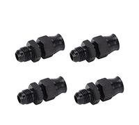 Dilwe Adaptador AN6 Macho AN6, 4 Piezas de Aleación de Aluminio con de Latón, Conector de Rosca Recta, a Prueba de Fugas para Gas Líquido, Aceite Diésel, Uso en Línea Dura (3/8in)