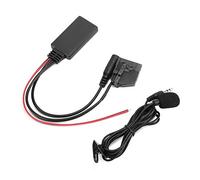 Dilwe Adaptador de Audio de 18 Pines Cable Auxiliar Bluetooth Adaptador de Audio Inalámbrico ABS para Radio de Coche Transmisión de Música Micrófono de 150 Cm Apto para Usuarios de Seat Altea Toledo