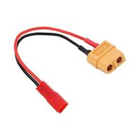 Dilwe Adaptador de Batería RC, Enchufe Hembra XT60 de 10 Cm a Cable Adaptador Hembra JST, Cable Conductor de Silicona Suave 22 AWG para Coche Avión RC