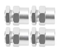 Dilwe Adaptador de Coche RC de 12 Mm a 17 Mm, Adaptador de Conversión Hexagonal de Rueda de Control Remoto para 1/10 RC Crawler 15 Mm (Silver)