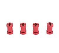 Dilwe Adaptador de Cubo Hexagonal RC, Extensión de Cubo de Rueda de Aleación de Aluminio de 12mm de Alto Rendimiento para Coche 1/10 RC, para AXIAL, HPI (Rojo)