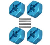 Dilwe Adaptador de Montaje Hexagonal para Coche RC, Adaptador de Unidad de Cubo Hexagonal de Rueda Metálica de 7 mm a 12 mm Piezas de Actualización RC para Coche Modelo