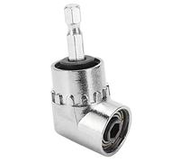 Dilwe Adaptador de Taladro de ángulo Recto de 105 Grados, Soporte de Broca de Vástago Hexagonal de 1/4 de Pulgada para Espacios Reducidos, Casquillo Magnético de ángulo Ajustable Compatible con